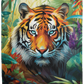 Tiger Art Big Cat Plush Fleece Blanket