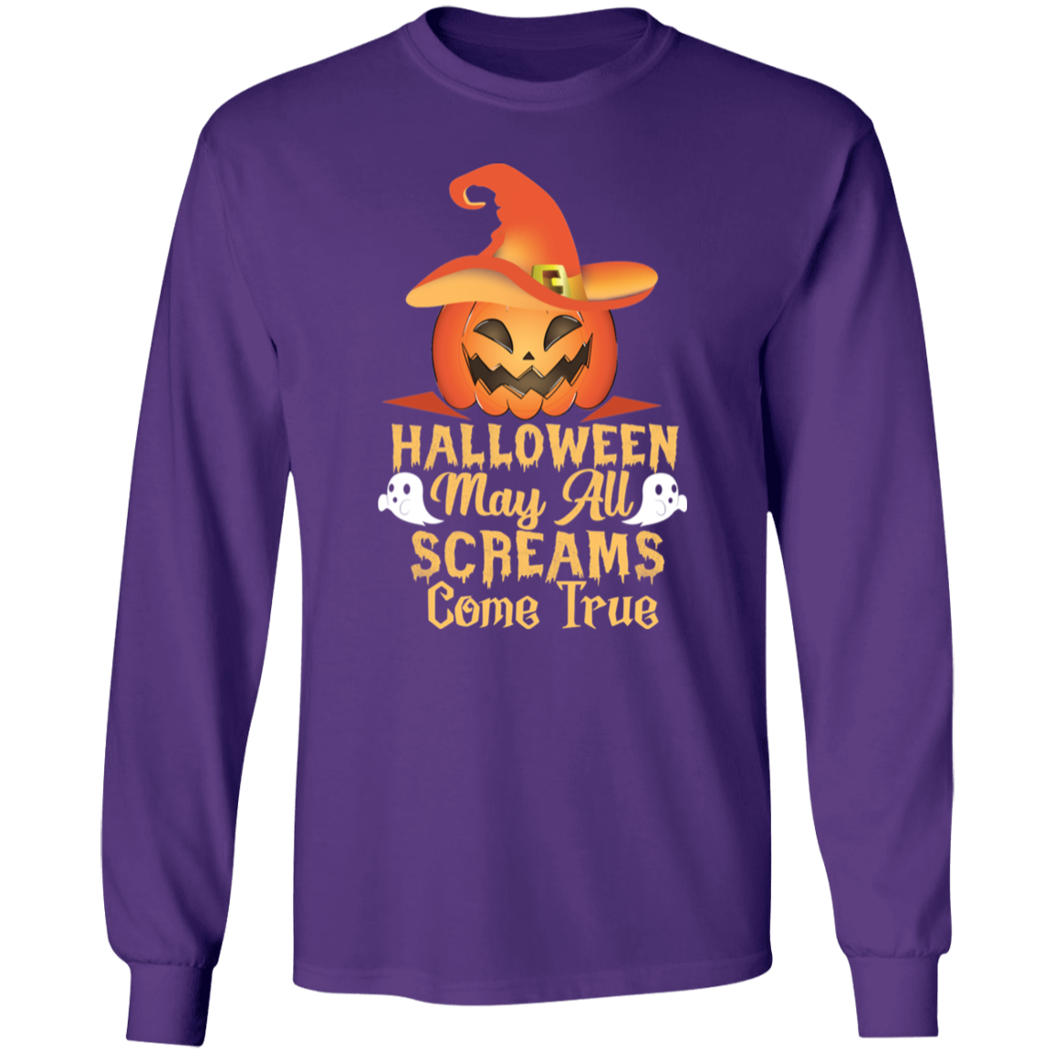 Halloween May All Screams Come True Cotton T-Shirt