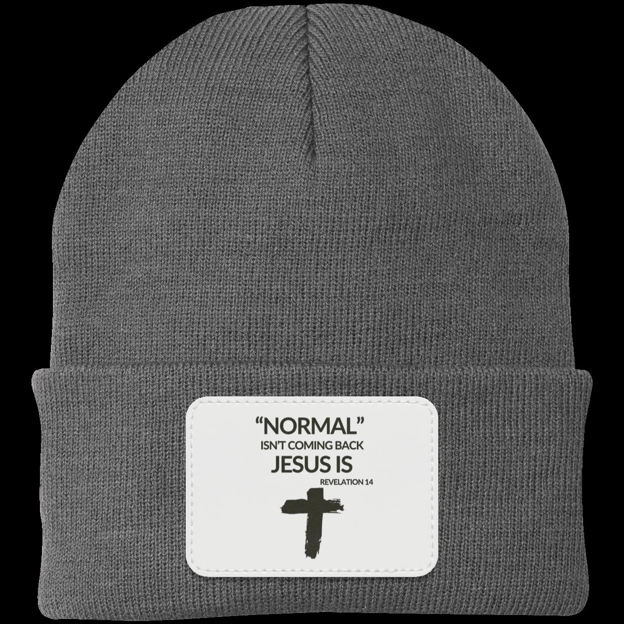 Normal Isn't Coming Back Jesus Is Beanie Knit Cap