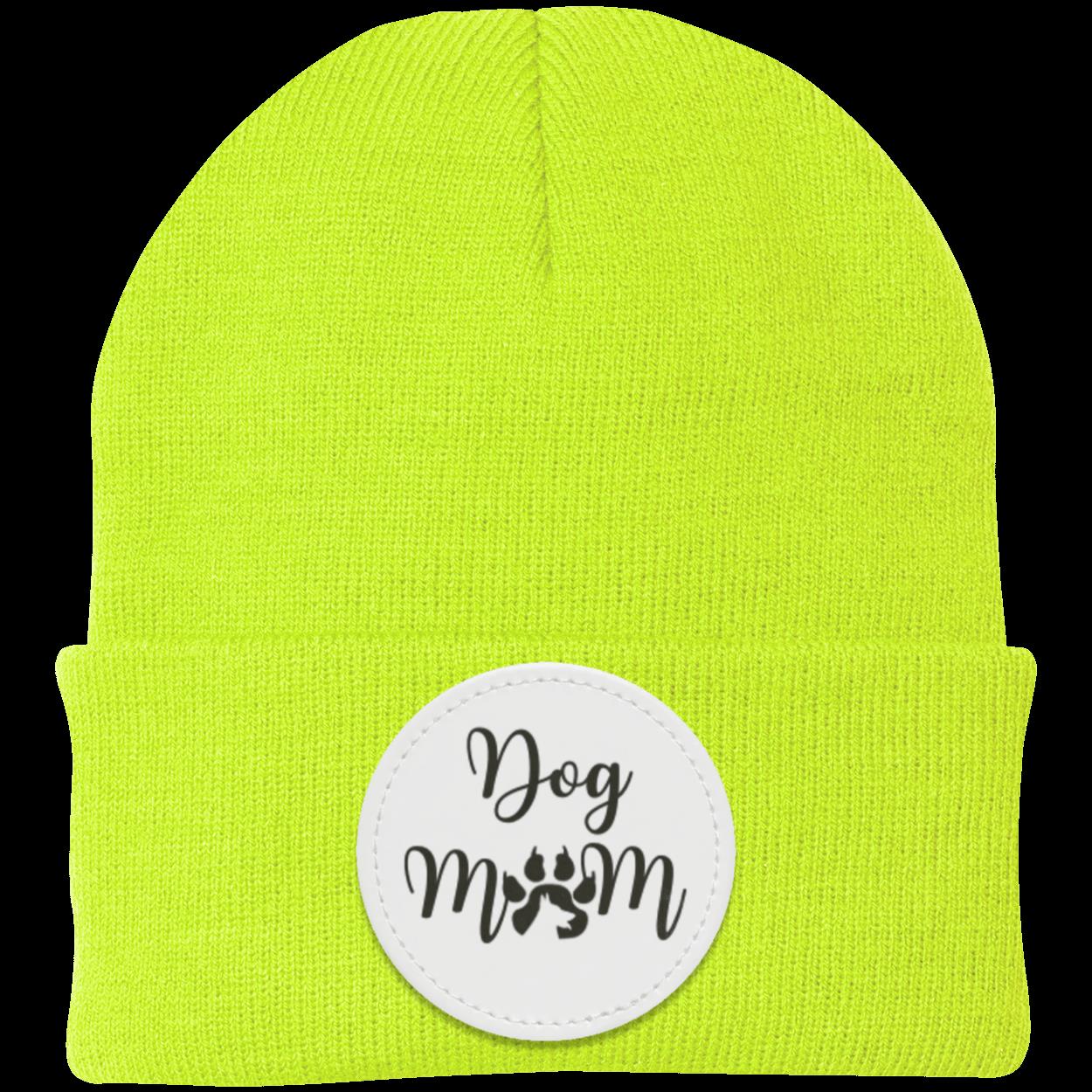 Dog Mom with Dog Shadow Knit Cap