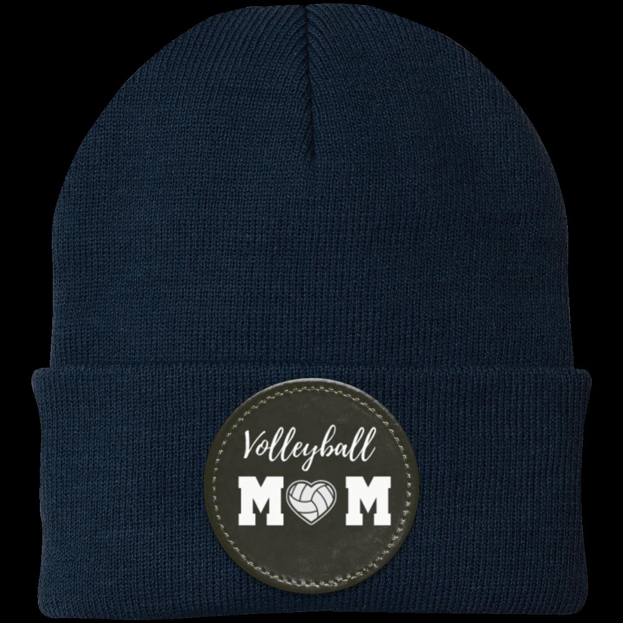 Volleyball Mom Dad Heart Beanie Knit Cap