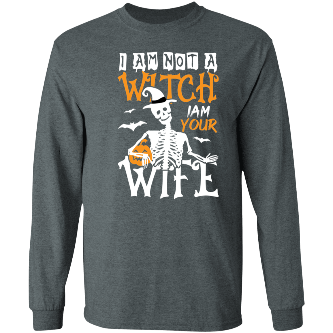 I Am Not A Witch I Am Your Wife Halloween Cotton T-Shirt