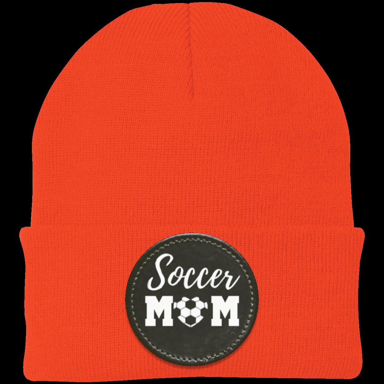 Soccer Mom Dad Heart Beanie Knit Cap