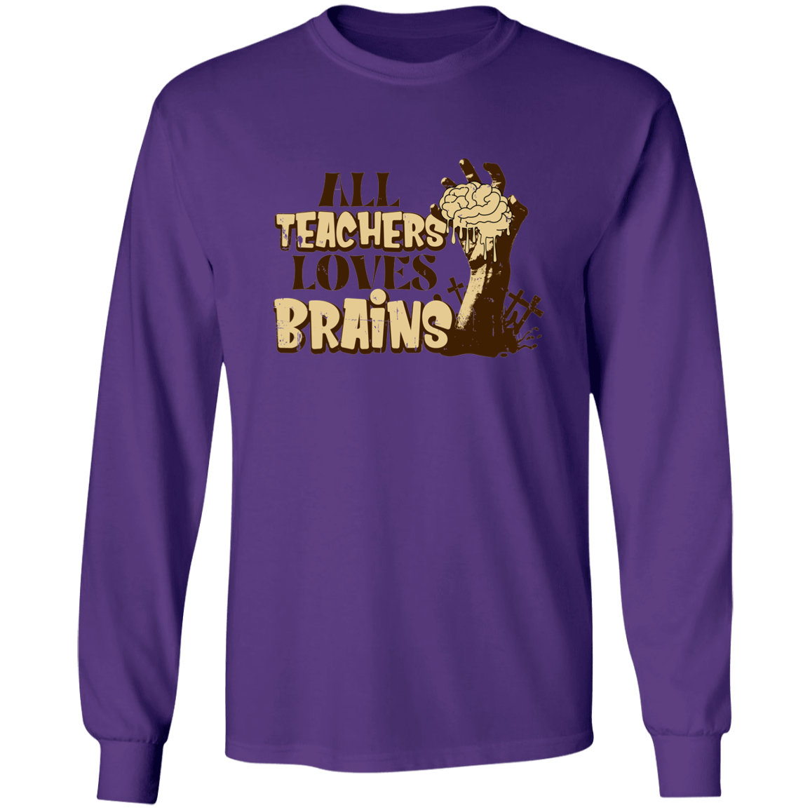 All Teachers Loves Brains Halloween T-Shirt