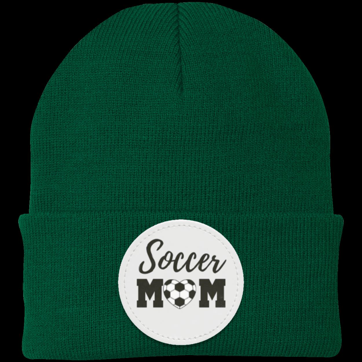 Soccer Mom Dad Heart Beanie Knit Cap