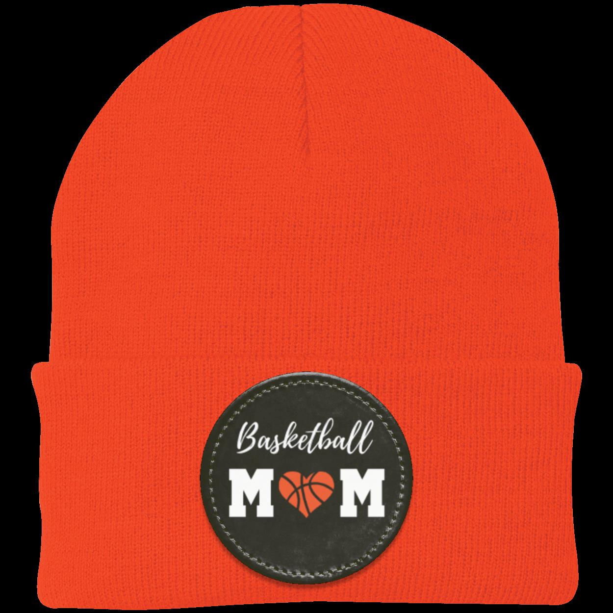 Basketball Mom Dad Heart Beanie Knit Cap