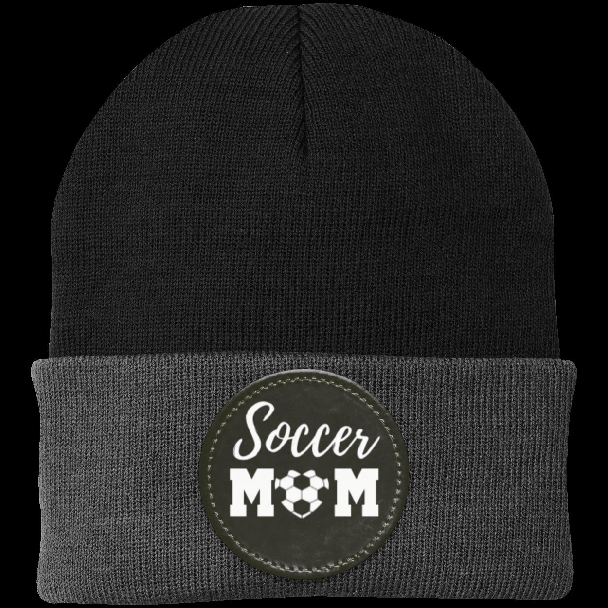 Soccer Mom Dad Heart Beanie Knit Cap