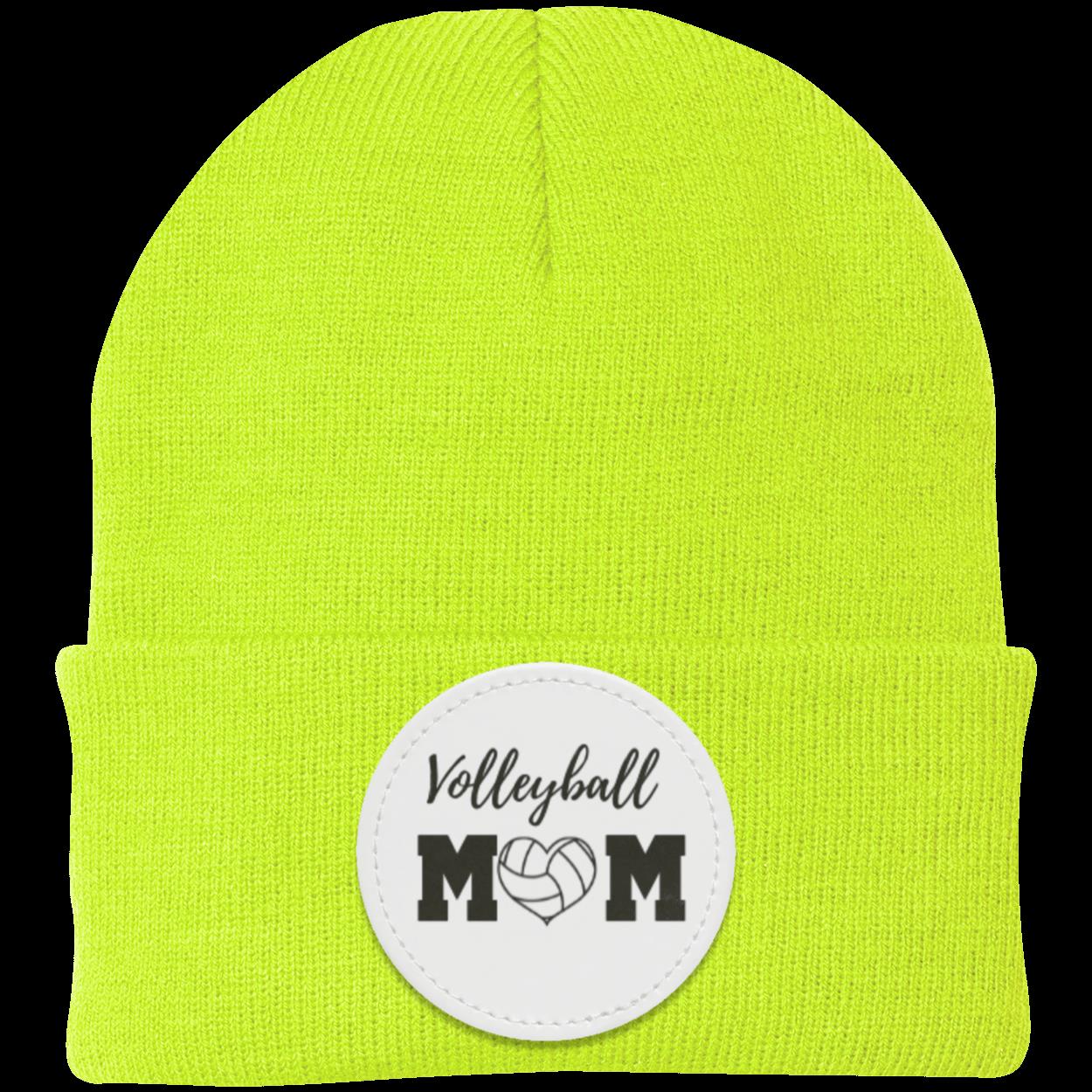 Volleyball Mom Dad Heart Beanie Knit Cap