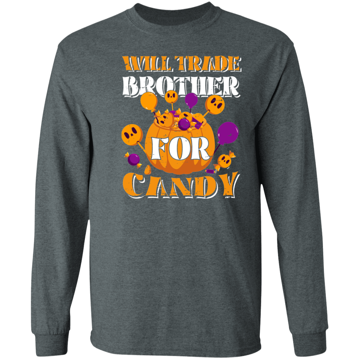 Will Trade Brother for Candy Halloween Cotton T-Shirt