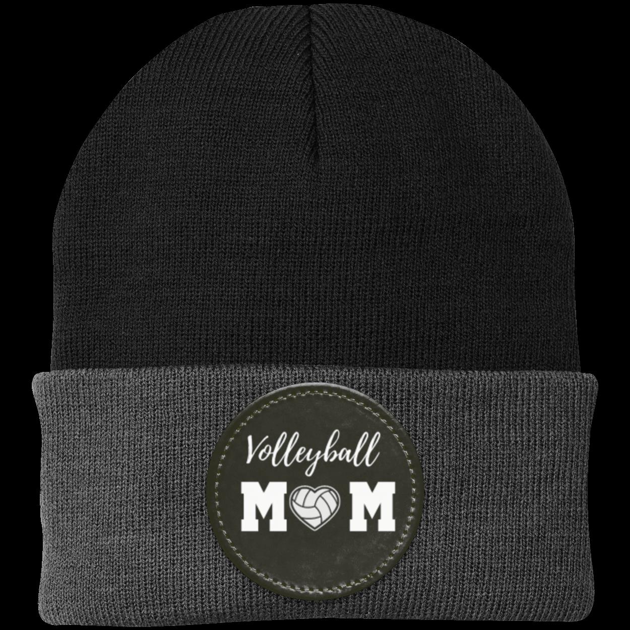 Volleyball Mom Dad Heart Beanie Knit Cap