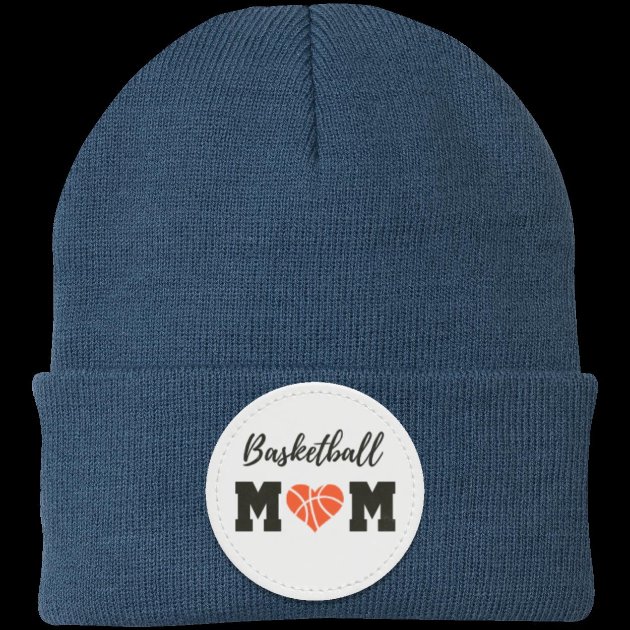 Basketball Mom Dad Heart Beanie Knit Cap