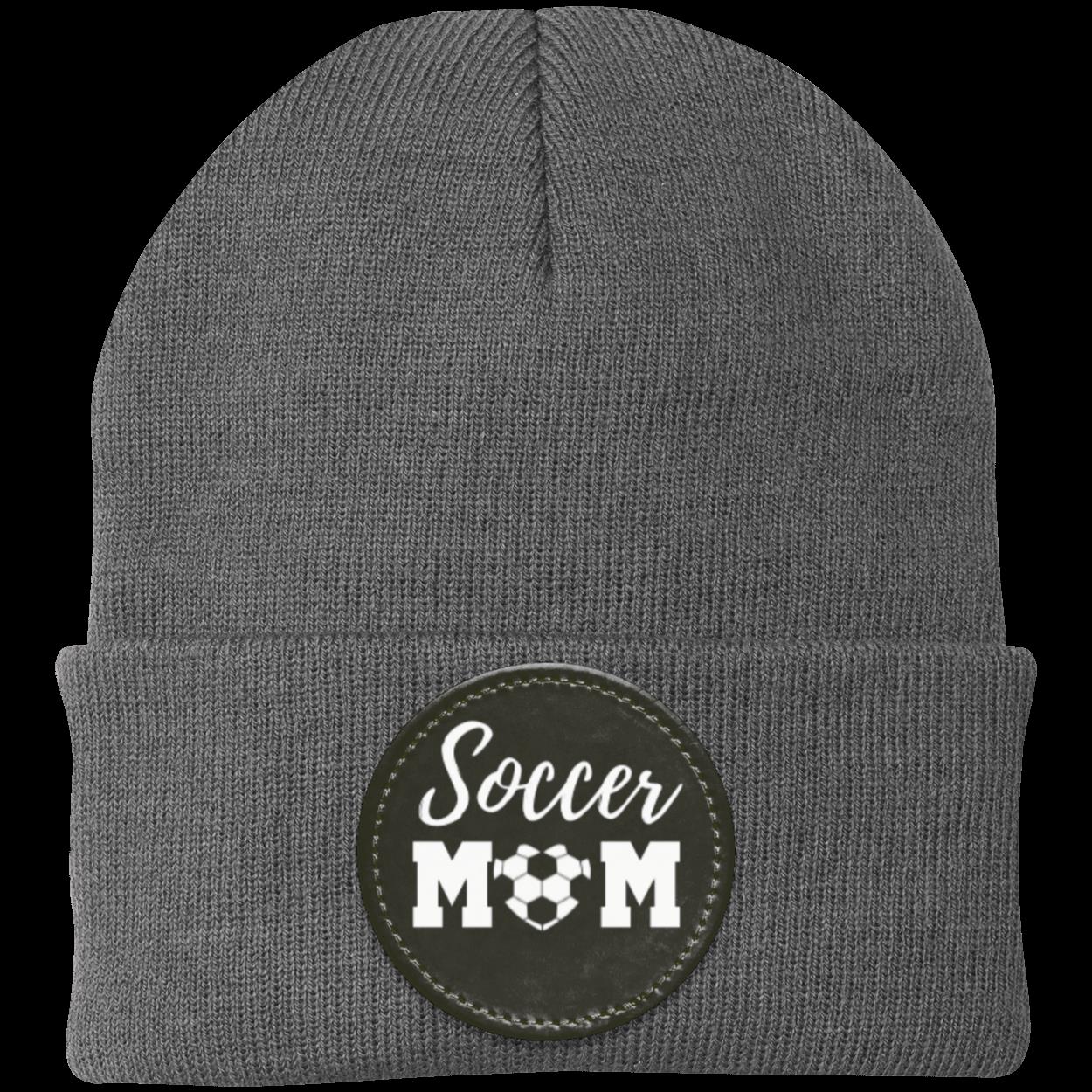 Soccer Mom Dad Heart Beanie Knit Cap