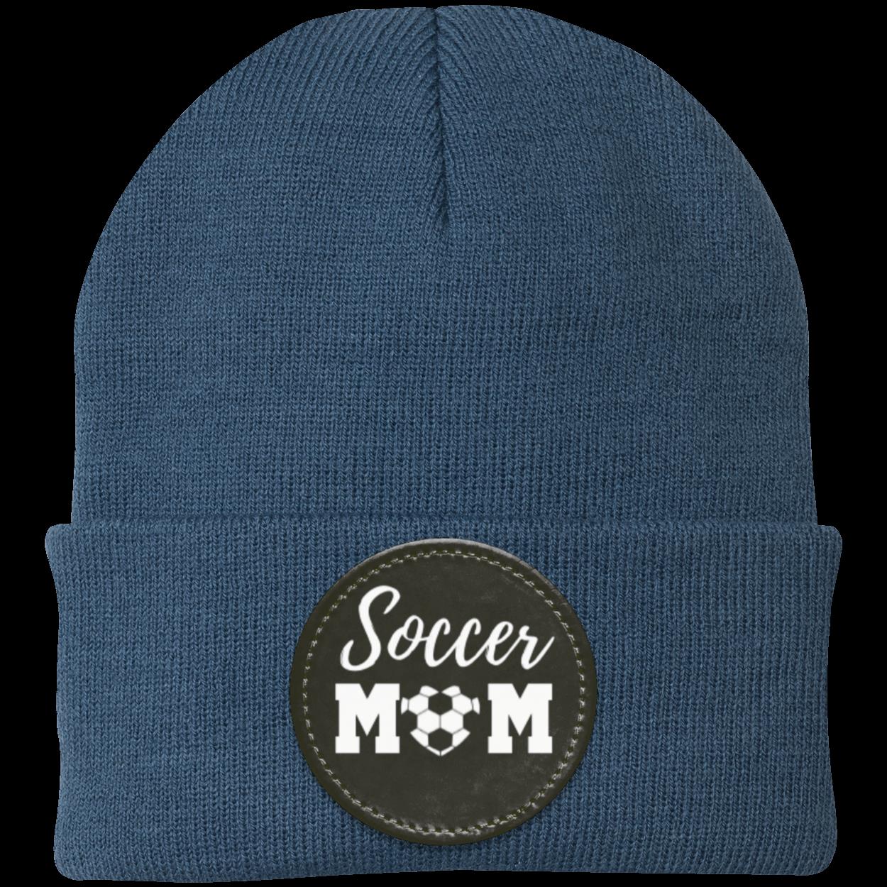 Soccer Mom Dad Heart Beanie Knit Cap