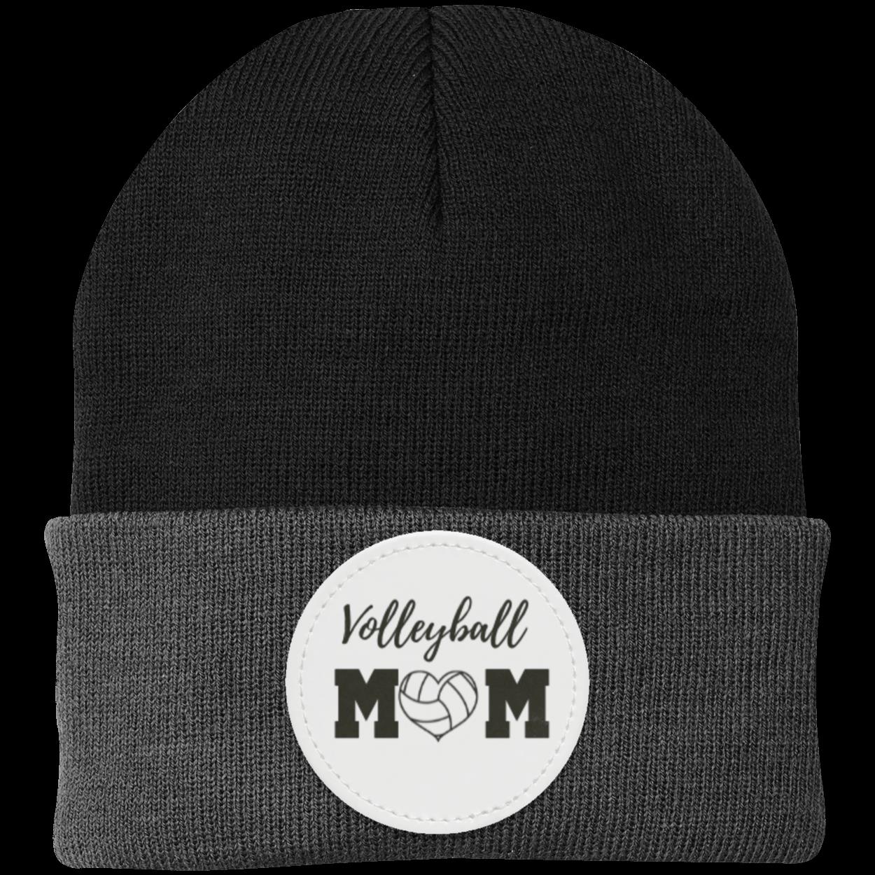 Volleyball Mom Dad Heart Beanie Knit Cap