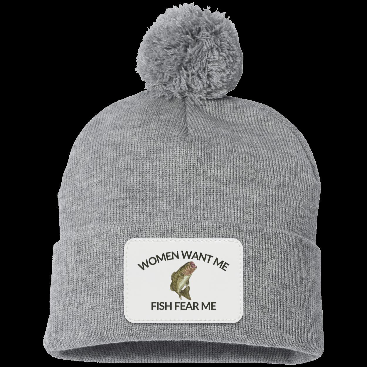 Women Want Me Fish Fear Me Fishing Beanie Knit Cap