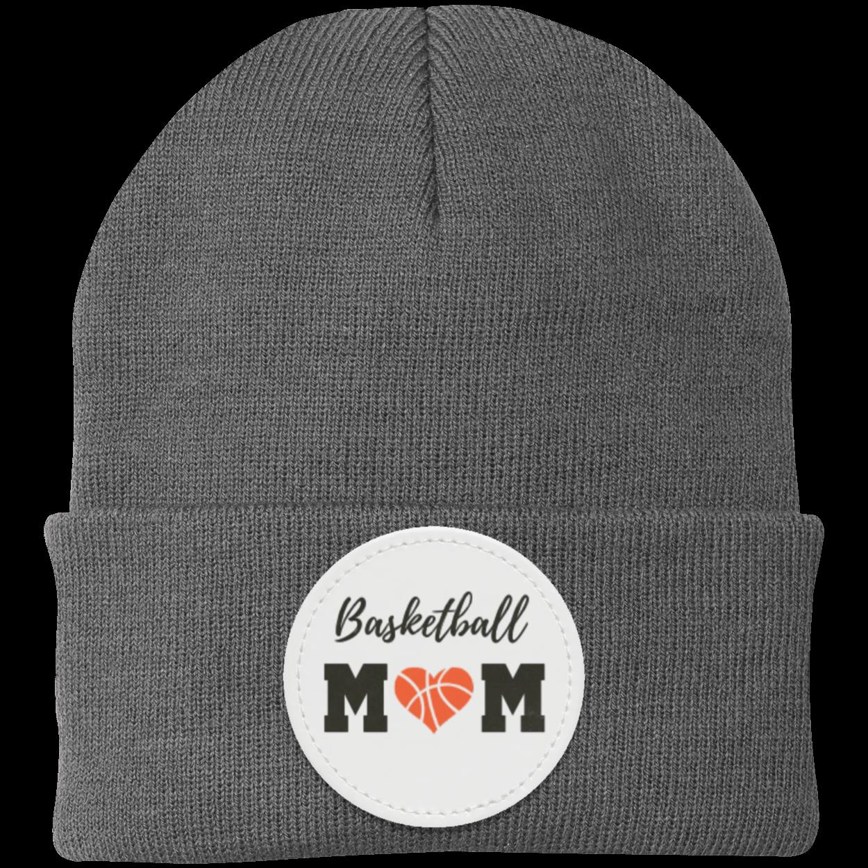 Basketball Mom Dad Heart Beanie Knit Cap