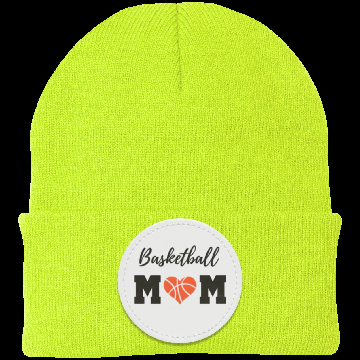 Basketball Mom Dad Heart Beanie Knit Cap