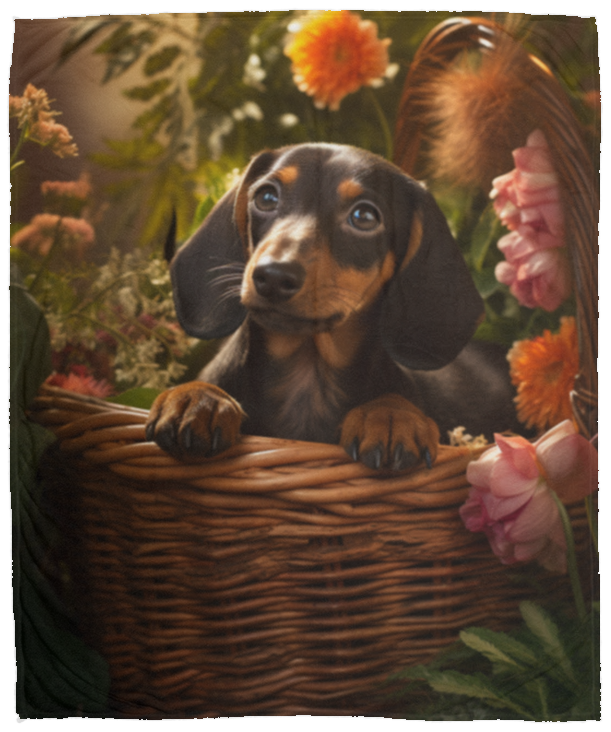 Dachshund Plush Fleece Blanket