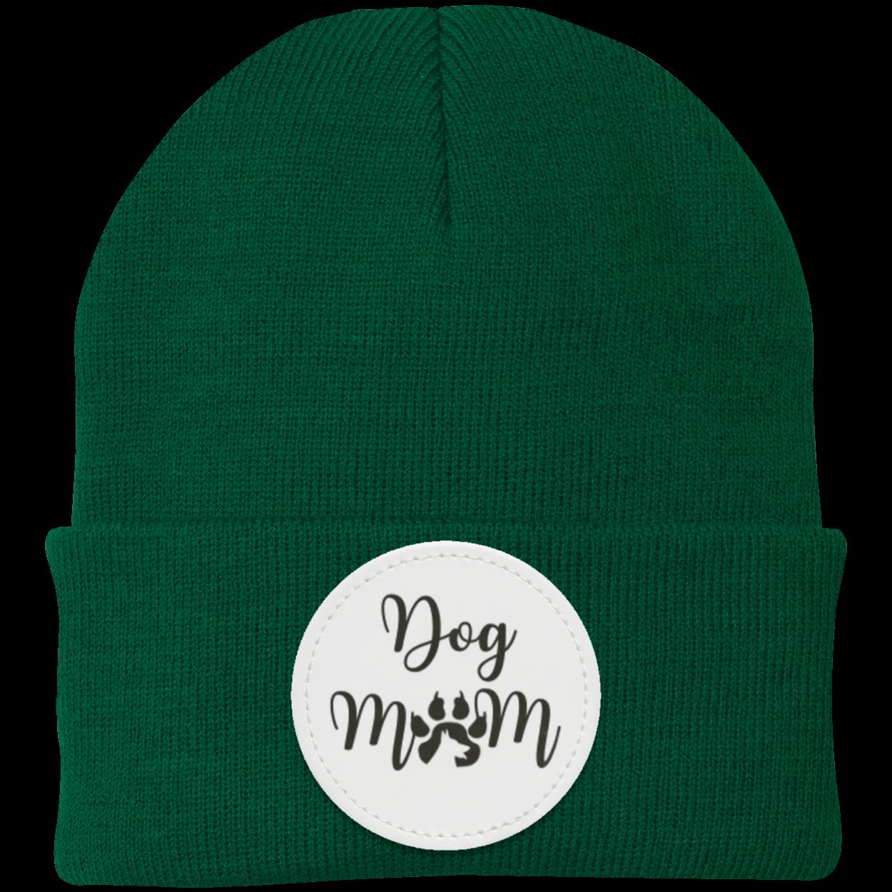 Dog Mom with Dog Shadow Knit Cap