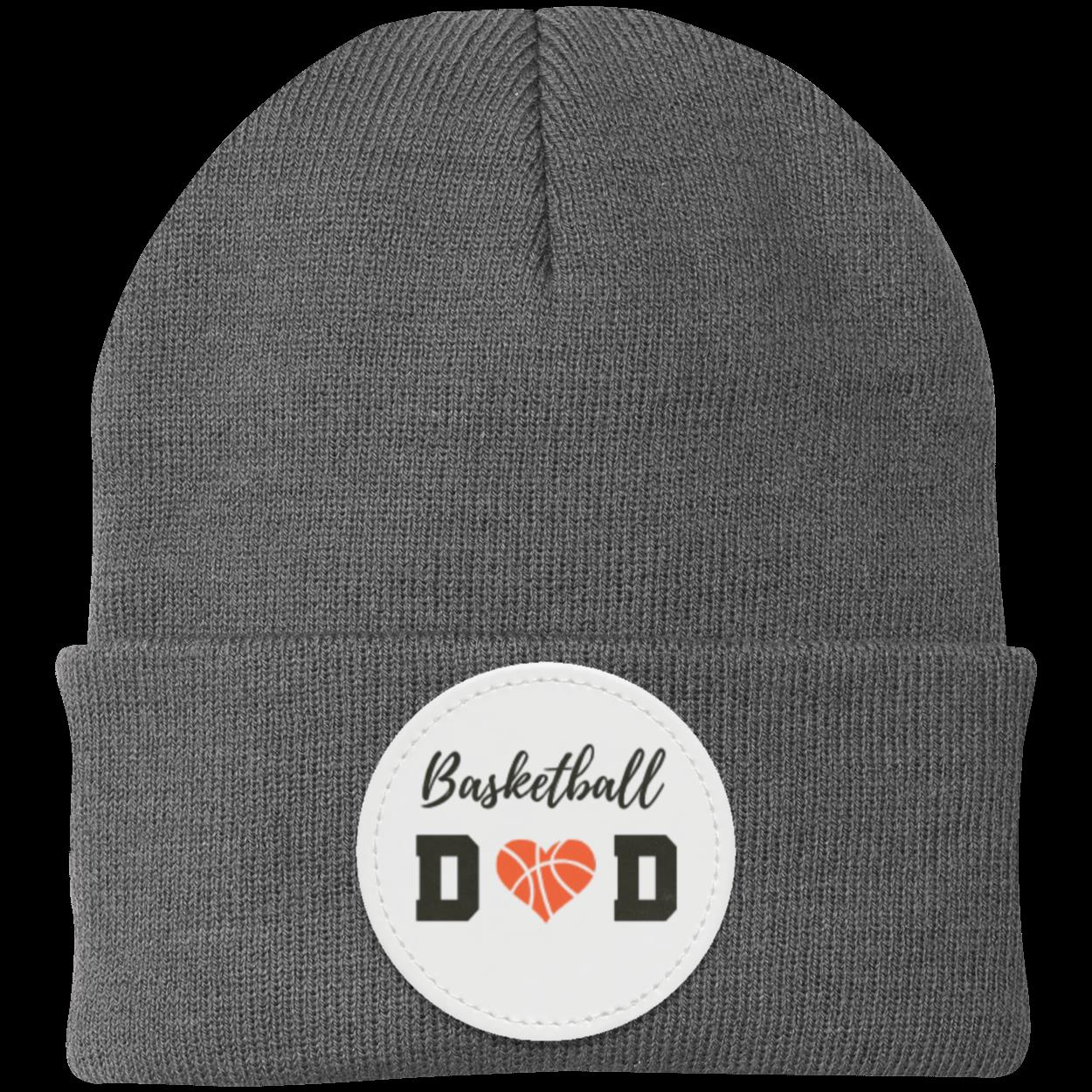 Basketball Mom Dad Heart Beanie Knit Cap