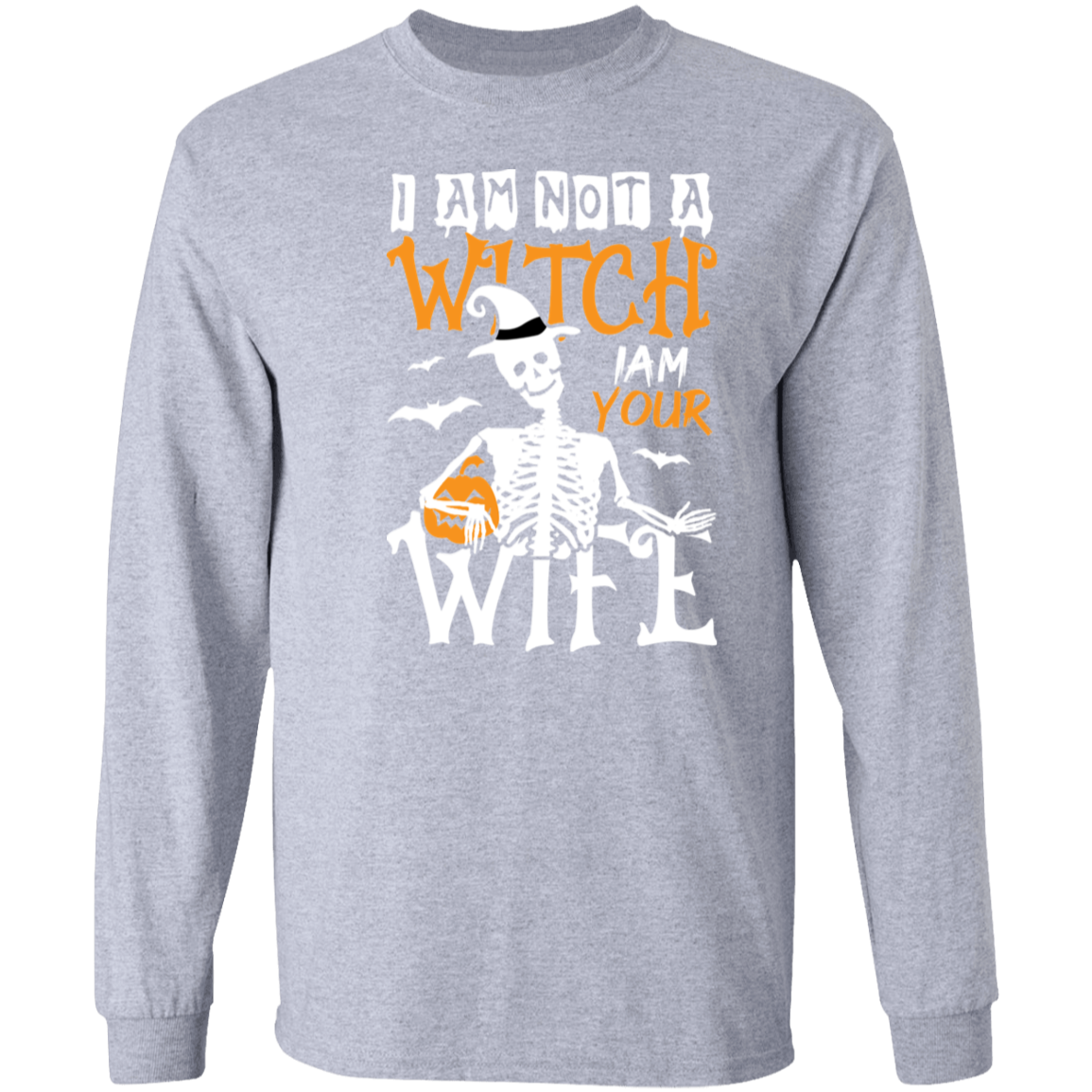 I Am Not A Witch I Am Your Wife Halloween Cotton T-Shirt