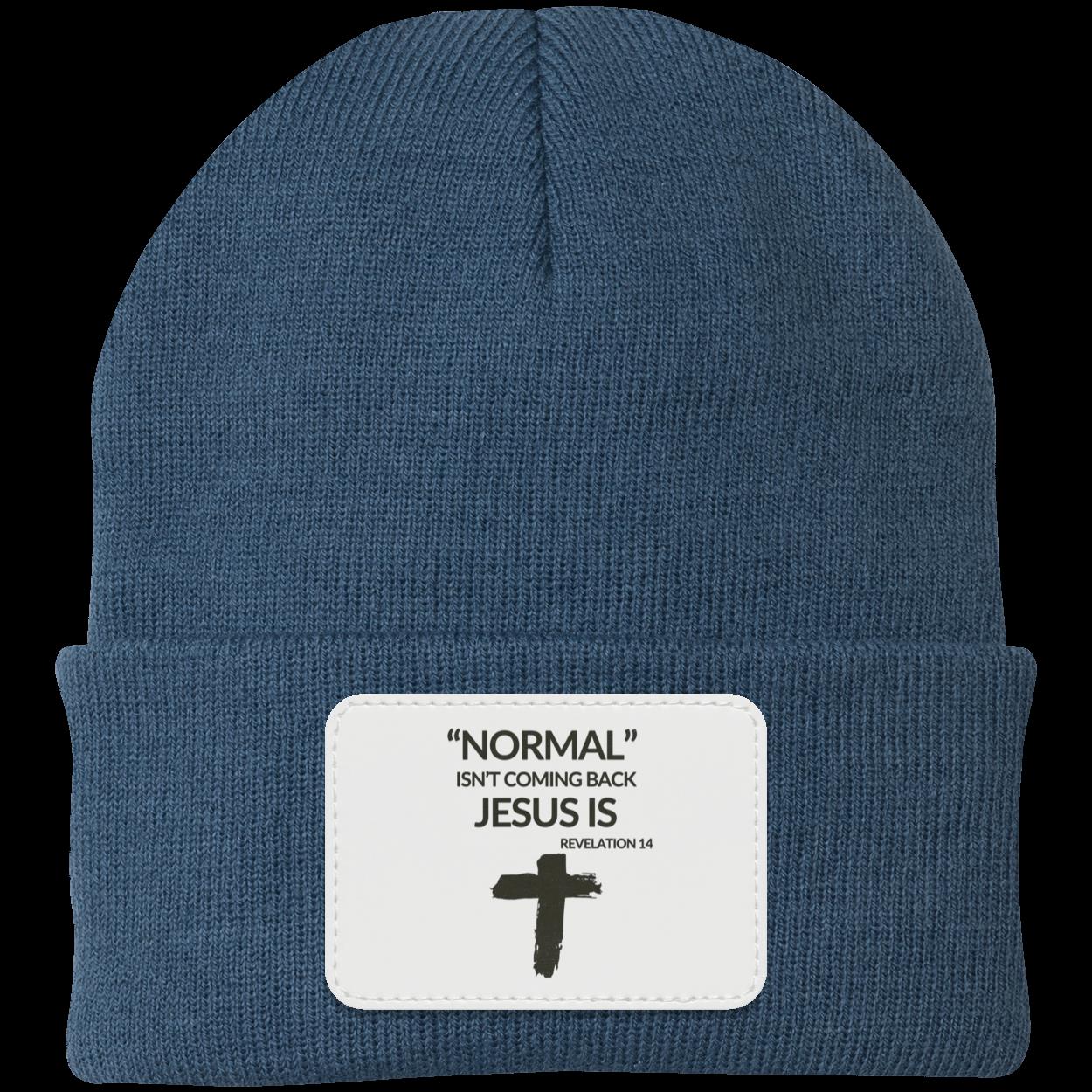 Normal Isn't Coming Back Jesus Is Beanie Knit Cap