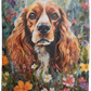 Cocker Spaniel Art Plush Fleece Blanket