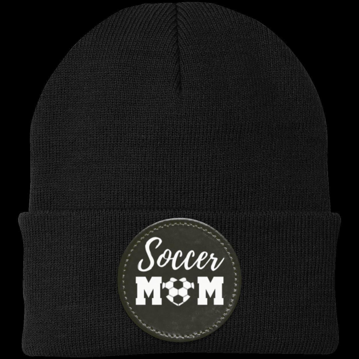 Soccer Mom Dad Heart Beanie Knit Cap