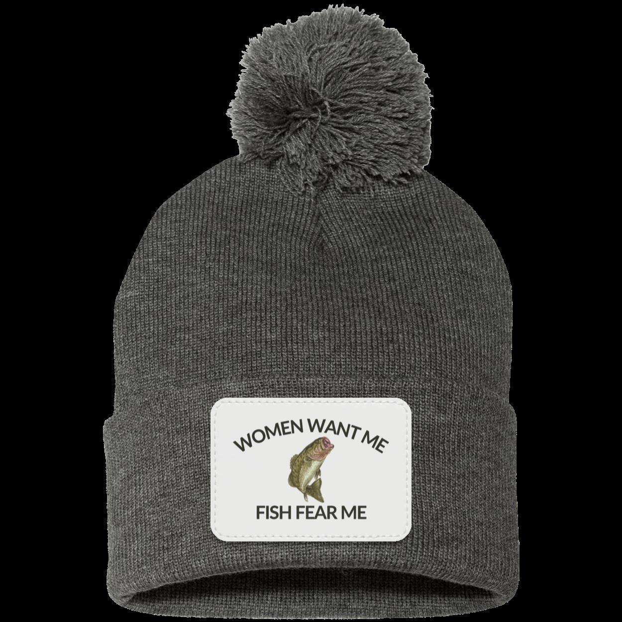 Women Want Me Fish Fear Me Fishing Beanie Knit Cap