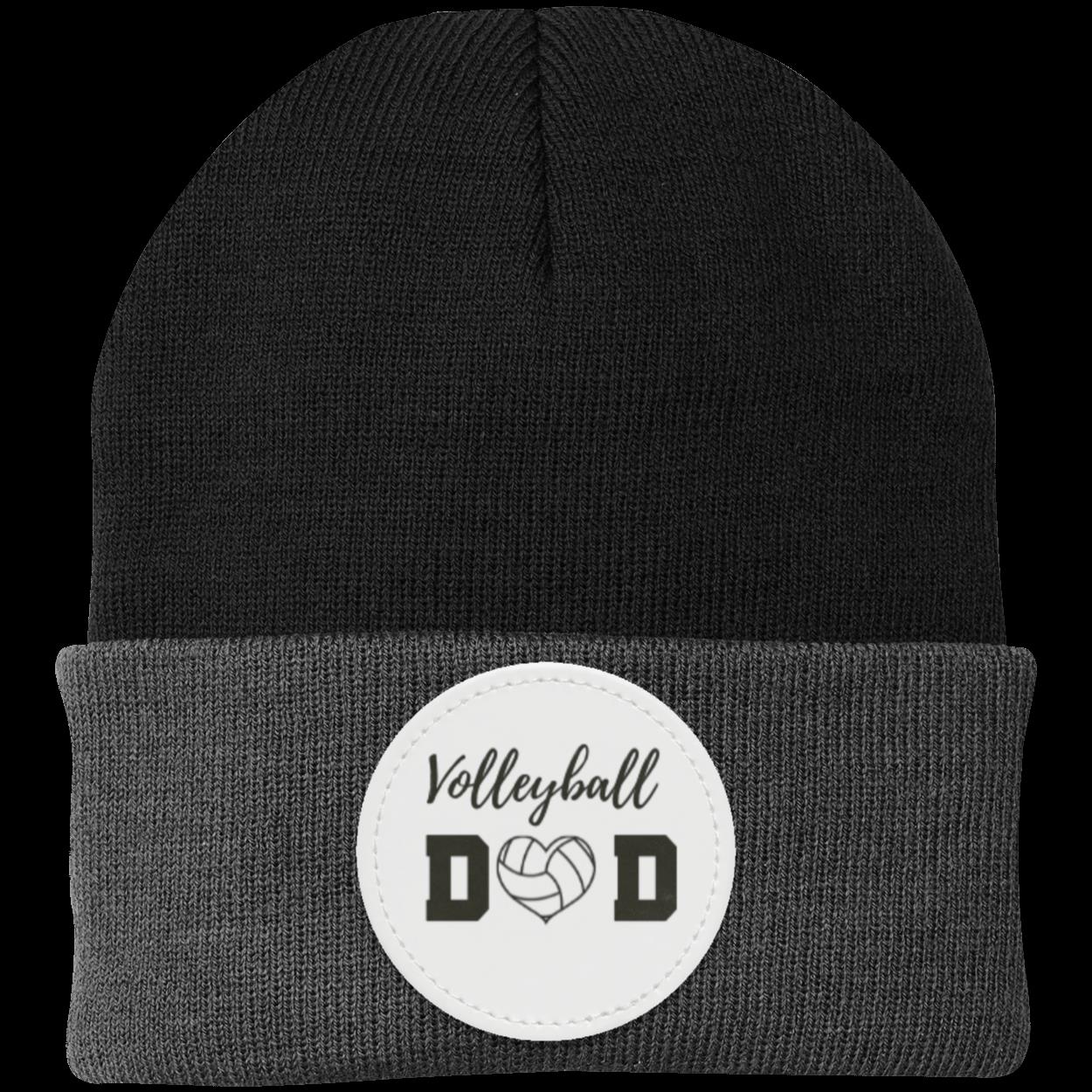 Volleyball Mom Dad Heart Beanie Knit Cap