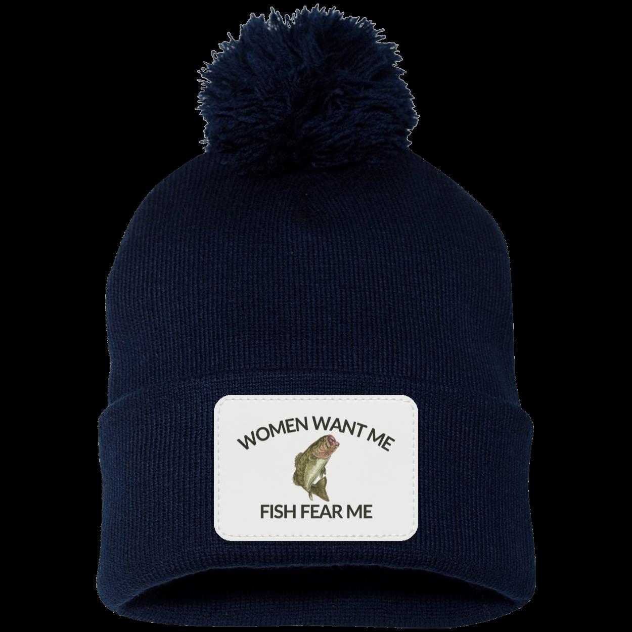 Women Want Me Fish Fear Me Fishing Beanie Knit Cap