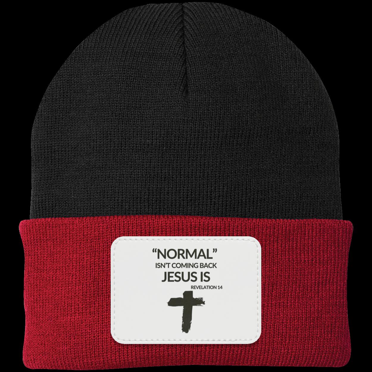 Normal Isn't Coming Back Jesus Is Beanie Knit Cap