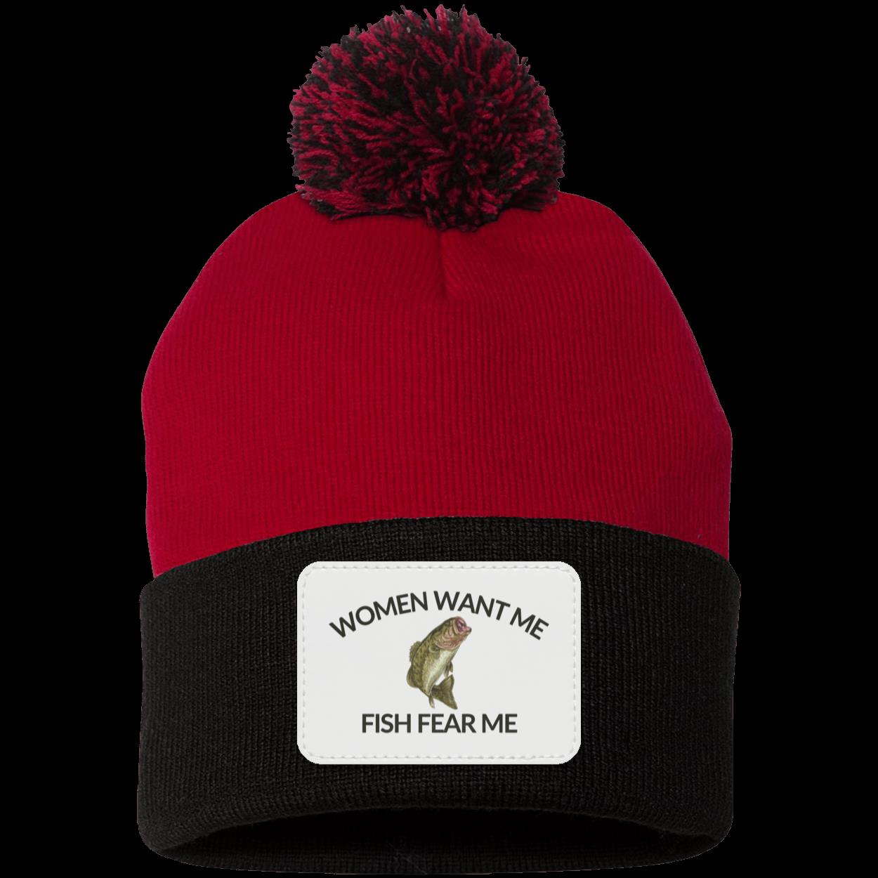 Women Want Me Fish Fear Me Fishing Beanie Knit Cap