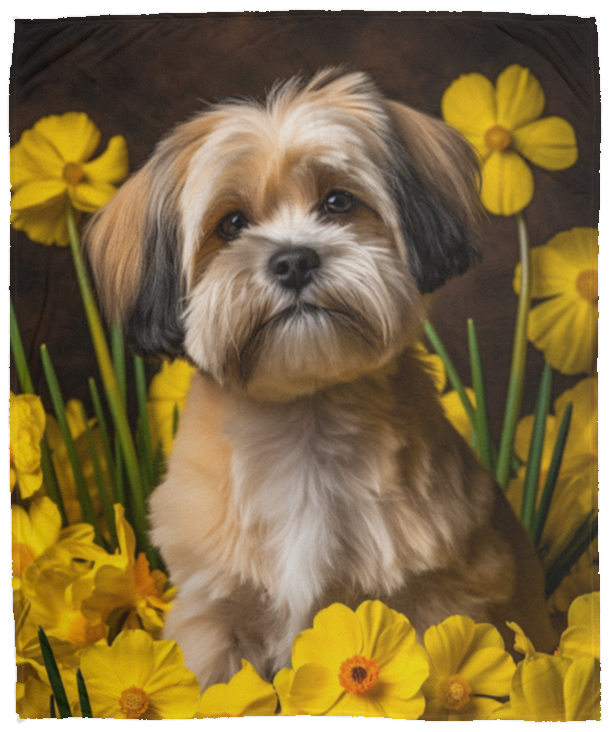 Lhasa Apso Plush Fleece Blanket