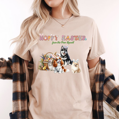 Custom Hoppy Easter Dogs Heavy Cotton Tee