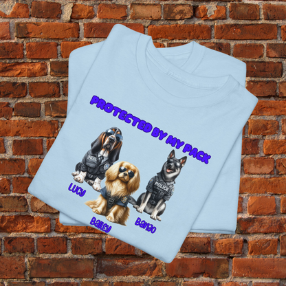 Custom Protected By My Pack Short Sleeve Tee