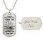 To My Son Never Forget I Love You Dad Dog Tag Necklace