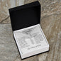 To Daughter on Wedding Day From Parents | As I Watch You Step | CZ Cross Necklace