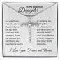 To Daughter on Wedding Day | As I Watch You Step | CZ Cross Necklace
