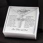 To Daughter on Wedding Day From Parents | As I Watch You Step | CZ Cross Necklace