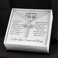 To My Loving Wife | Thank You Patience | CZ Cross Necklace