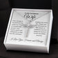 To My Courageous Wife | Your Courage is Bold Ink | CZ Cross Necklace