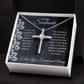 To My Soulmate | In The Vast Symphony of Life | CZ Cross Necklace