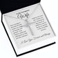 To My Courageous Wife | Your Courage is Bold Ink | CZ Cross Necklace