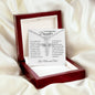 To Daughter on Wedding Day From Parents | As I Watch You Step | CZ Cross Necklace