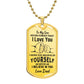 To My Son Never Forget I Love You Dad Dog Tag Necklace