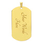 To My Son Never Forget I Love You Dad Dog Tag Necklace