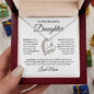 To My Beautiful Daughter | Someday When The Pages | Forever Love Necklace