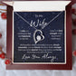 To My Wife | Wish You Nothing But Joy And Happiness | Forever Love Necklace