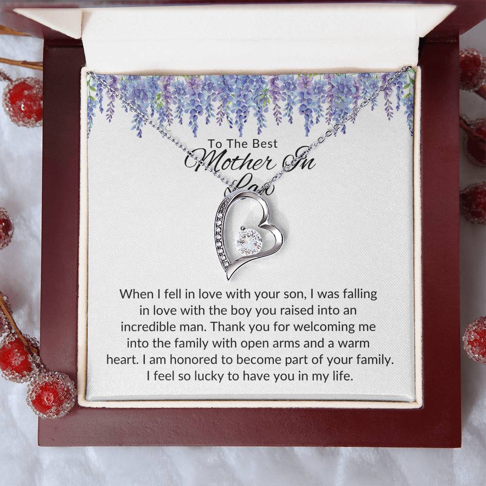 To Best Mother In Law From Her | When I Fell In Love | Forever Love Necklace